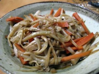 うど皮きんぴら